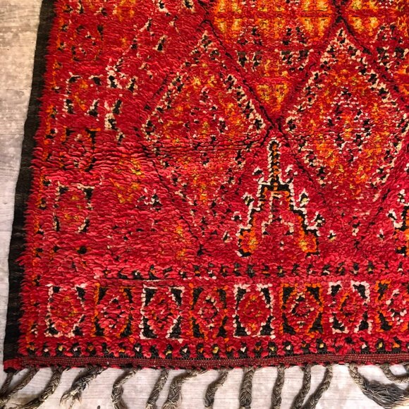 Vintage 1990s Beni Mgild Moroccan Rug - 7'.3"x5'.3" - Wool carpet - Picture 4 of 9